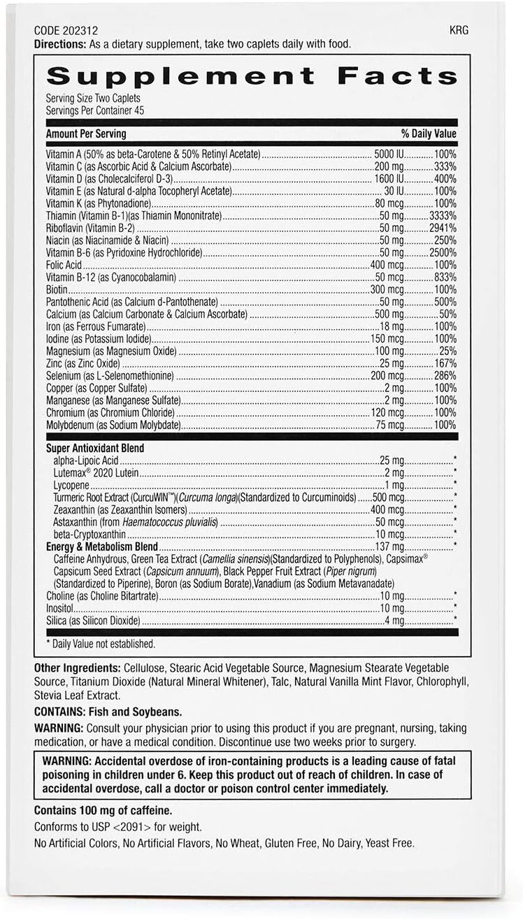 GNC Women's Ultra Mega Energy and Metabolism Multivitamin - 90 Comprimidos