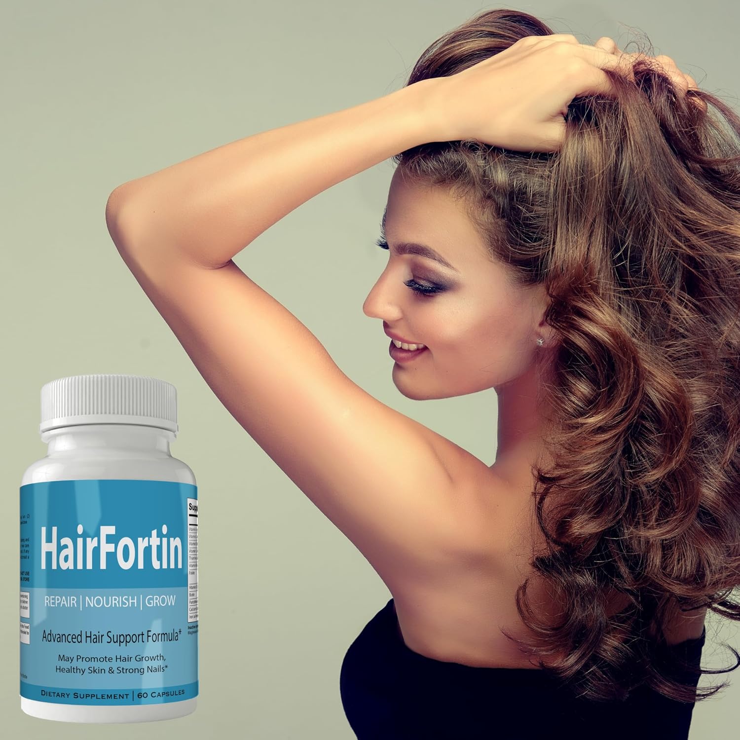 Hairfortin Biotina - Suplemento de Biotina (60 Cápsulas)