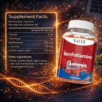 VAITE Benfotiamina 320mg Gomitas con L-Leucina 45mg | Complejo de Vitamina B1