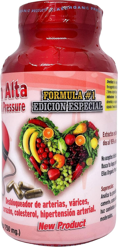 Elias Organic Products Presion Alta Chinese Salvia Gynostemma AJO Castno de Indias – Image 2