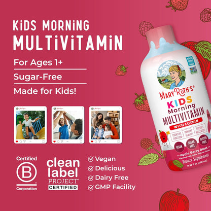 MaryRuth's Multivitamínico Líquido para Niños - Sabor Manzana Baya - 450 ml