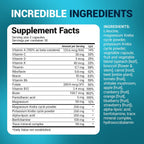 Dr. Berg Whole Food Multivitamin con Minerales - Multivitamínico Diario para Hombres y Mujeres - Incluye Mezcla Premium de Frutas y Verduras con Folato, Ácido Alfa Lipoico y Más - 60 Cápsulas