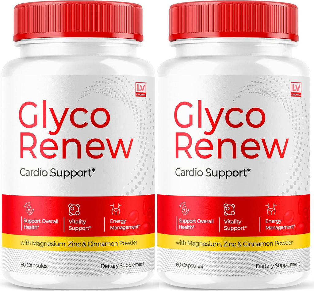 Glyco Renew Cápsulas para el Soporte Sanguíneo (Pack de 2), 60 Cápsulas