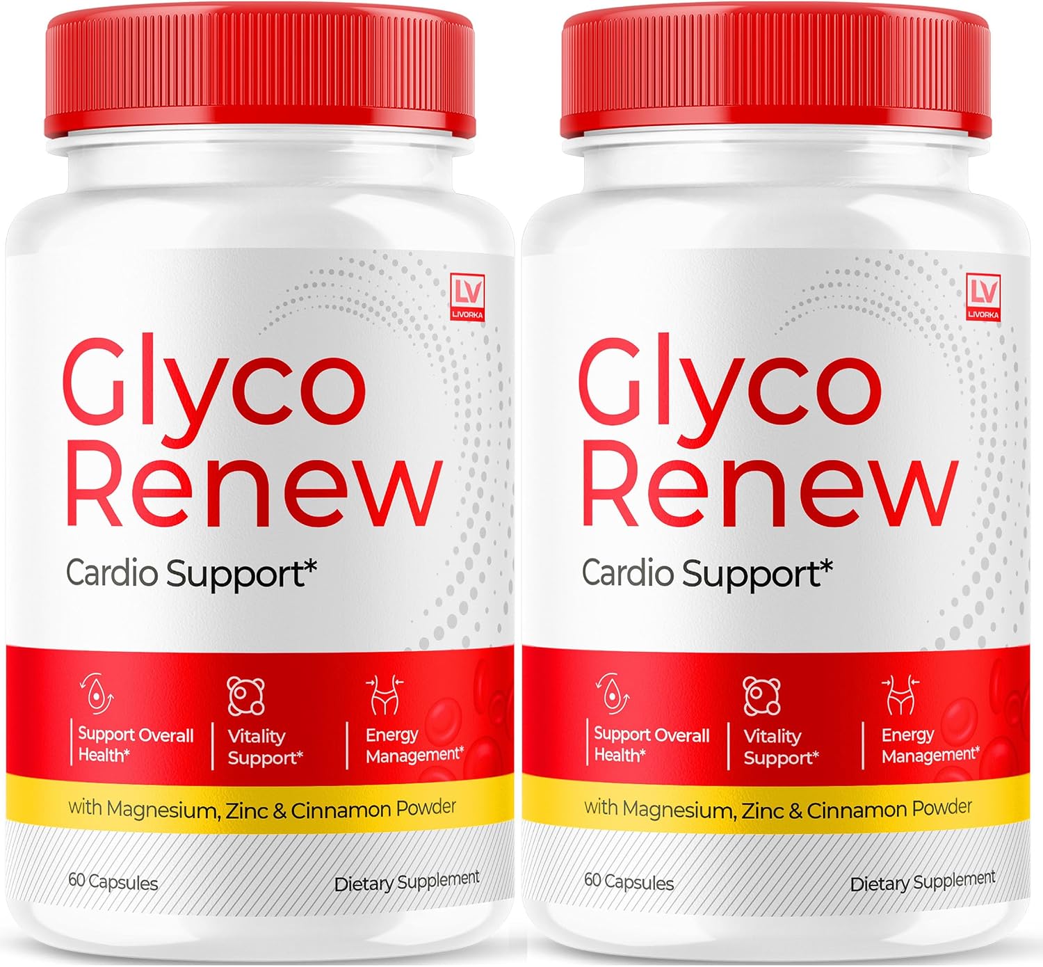 Glyco Renew Cápsulas para el Soporte Sanguíneo (Pack de 2), 60 Cápsulas