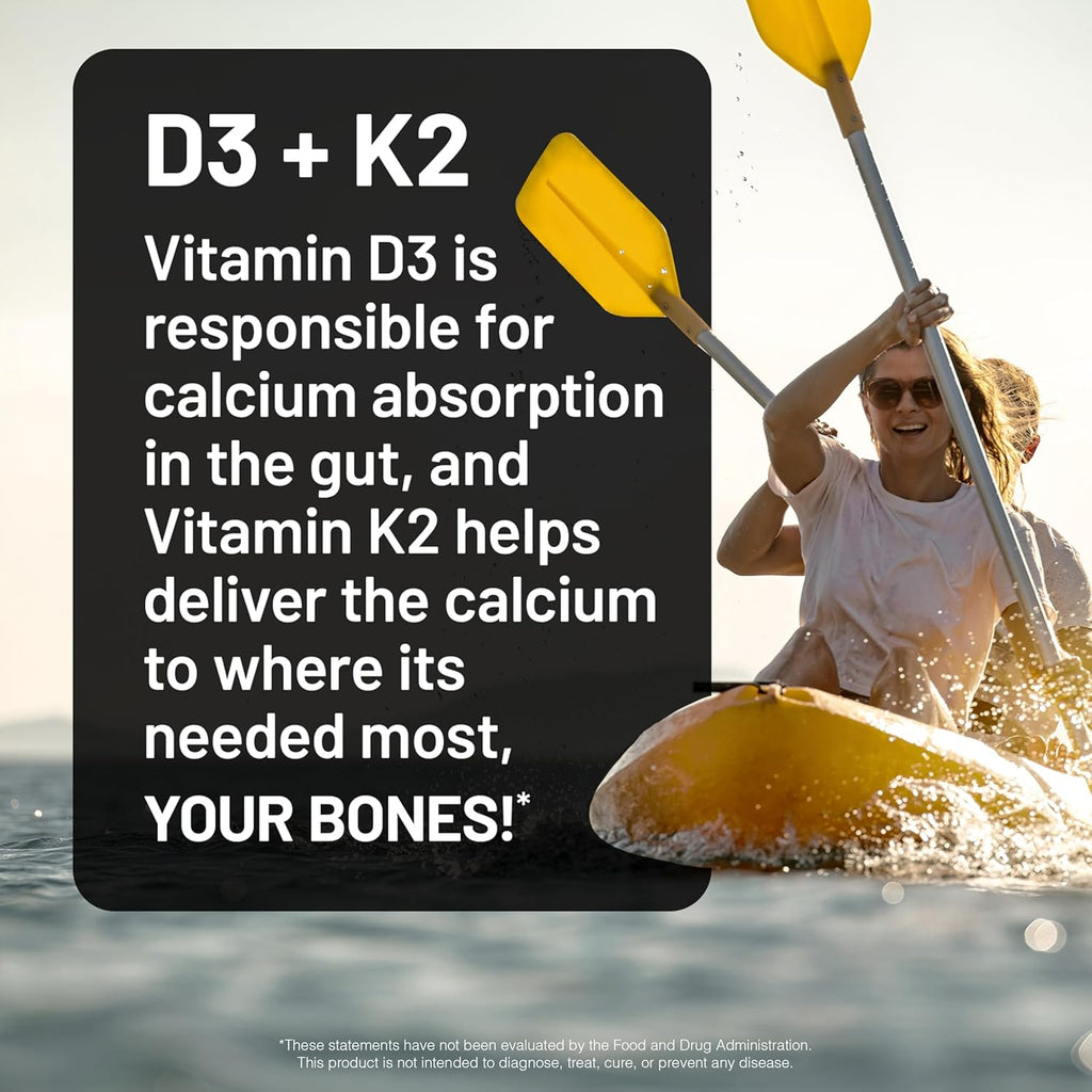 NatureWise Vitamina D3 4000IU + K2 (MK7) 100mcg con Aceite de Coco Virgen Extra Orgánico - 30 Cápsulas Blandas