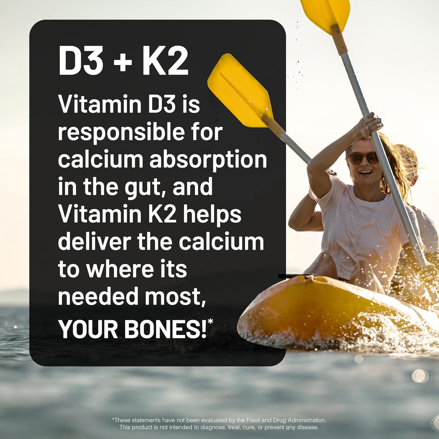 NatureWise Vitamina D3 5000UI + K2 (MK7) 100mcg con Aceite de Coco Virgen Extra Orgánico - 30 Cápsulas Blandas