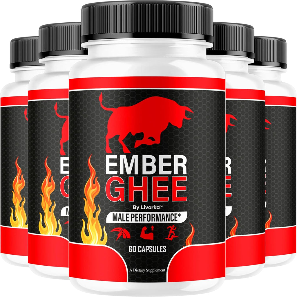 Ember Ghee Pills para Hombres - 5 Pack (300 Cápsulas)