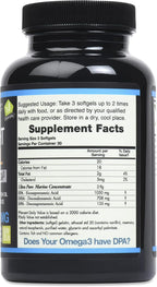 Triple Strength Fish Oil - Aceite de Pescado Omega 3 con DPA, EPA y DHA - 2900 mg - 90 Cápsulas Blandas - Sabor Vainilla