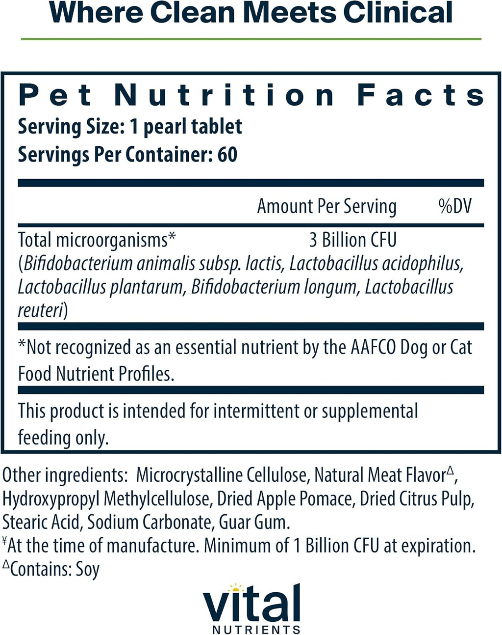 Hyperbiotics Pro Pets Probiotics for Dogs & Cats | Digestive & Immune Health | Meat Flavored | 60 Microtablets