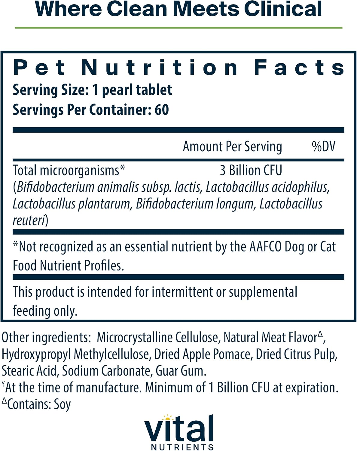Hyperbiotics Pro Pets Probiotics for Dogs & Cats | Digestive & Immune Health | Meat Flavored | 60 Microtablets