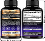 Natural Saffron Supplements - Pure Saffron Extract 88.5 mg - Mood | Focus | Vision | Energy Support - Eye Health for Women & Men - Lab Tested - NonGMO Vegan Pills - 180 Powder Capsules, 6 Month Supply