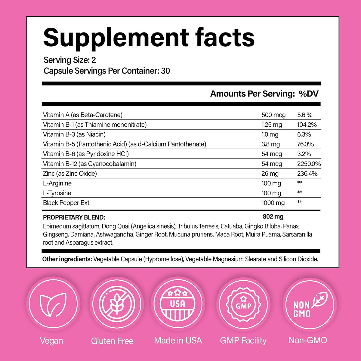 Pretty Privates Libido Booster – Complemento – Maca (Lepidium meyenii): Raíz peruana rica en nutrientes, utilizada – Image 8