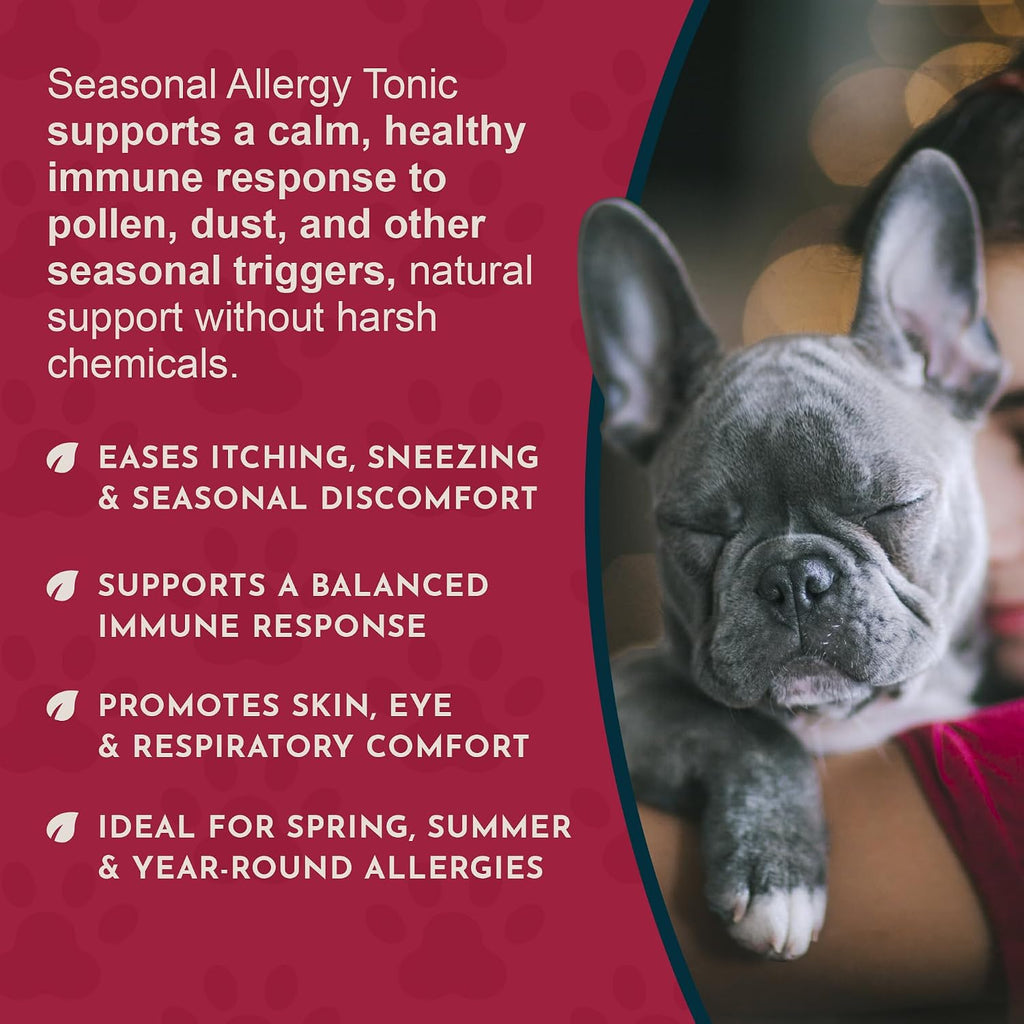 Seasonal Allergy Treatment for Dogs - Liquid Herbal Support for Dogs & Cats, Wellness Supplement for Sensitive Skin & Seasonal Comfort, Licorice Tincture, 100% Organic - 30 ml