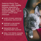 Seasonal Allergy Treatment for Dogs - Liquid Herbal Support for Dogs & Cats, Wellness Supplement for Sensitive Skin & Seasonal Comfort, Licorice Tincture, 100% Organic - 30 ml