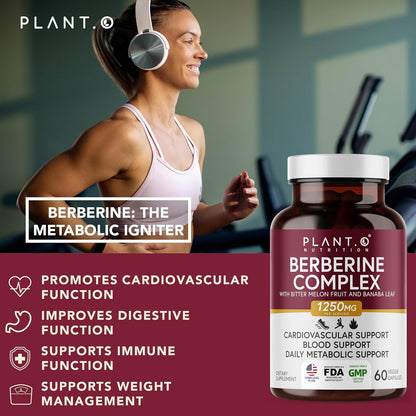Berberine Supplement - 10xHigher Absorption Berberine HCI Complex with Bitter Lemon & Banaba Leaf - Cholesterol & Metabolic – Image 3