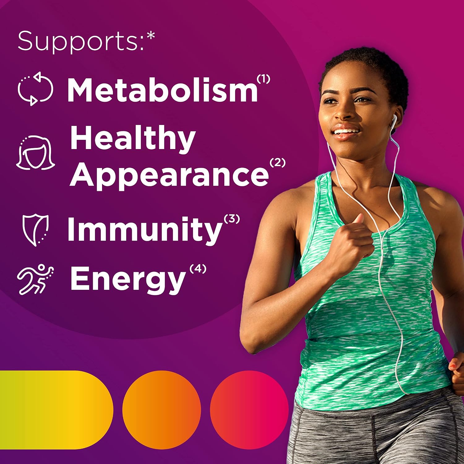 Centrum Multivitamin for Women, Multivitamínico/Multimineral con Hierro, Vitamina D3, Vitaminas B y Antioxidantes C y E, Sin Gluten, Sin OGM - 120 Comprimidos