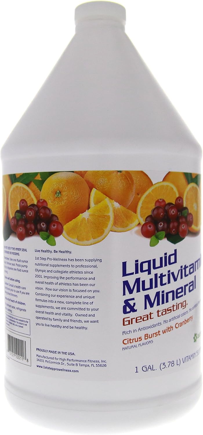 1er Paso Para la Energía Vitaminas y Minerales Sabor Cítricos 1 Galón