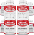 Acnetame 4 Pack - Suplemento Multivitamínico para el Acné - Pastillas para Piel Grasa