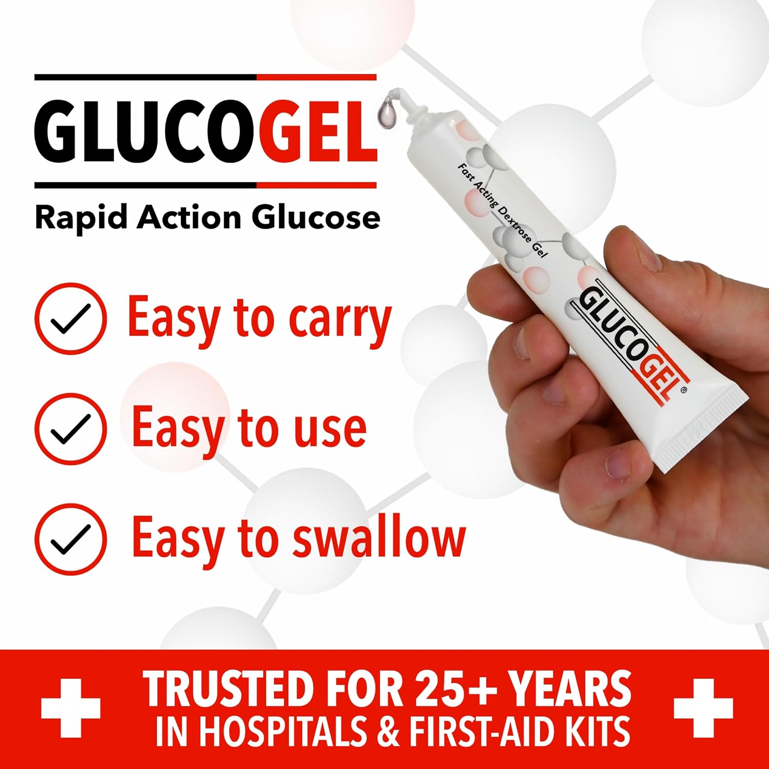 Glucogel 3x25g Tubos