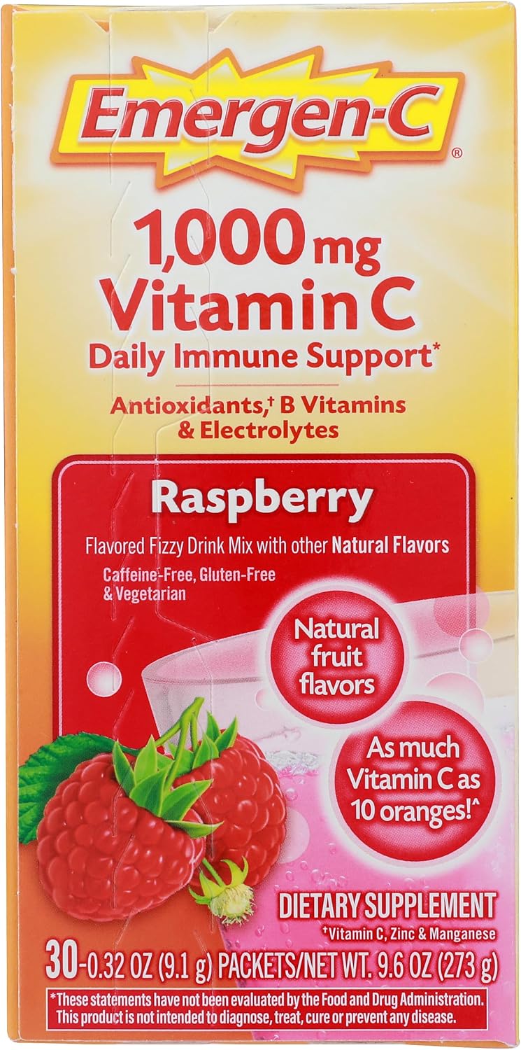 Alacer Emergen-C Raspberry - 30 efervescent sachets