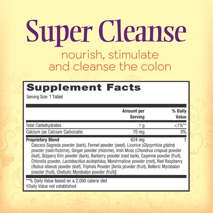 Nature's Secret Super Cleanse - Extra Strength Limpieza de Colon con 14 Hierbas y Probióticos - 200 Comprimidos – Image 2