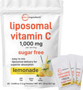 Micro Ingredients Vitamina C Liposomal 1000 mg - 40 Sobres de Polvo para Mezclar, Sabor Limonada, Sin Azúcar