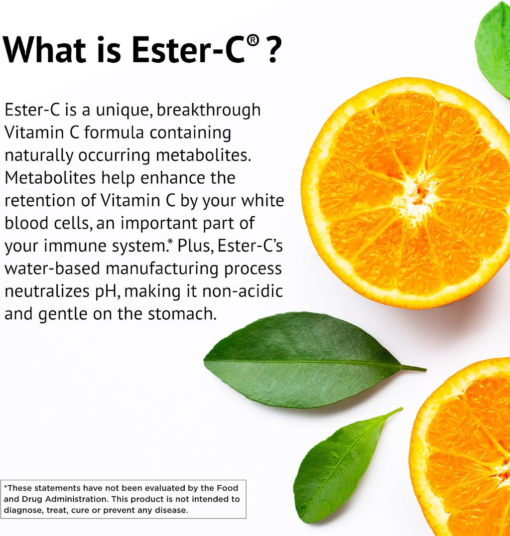 American Health Ester-C 500 mg con Bioflavonoides Cítricos - 120 Cápsulas (Paquete de 2)