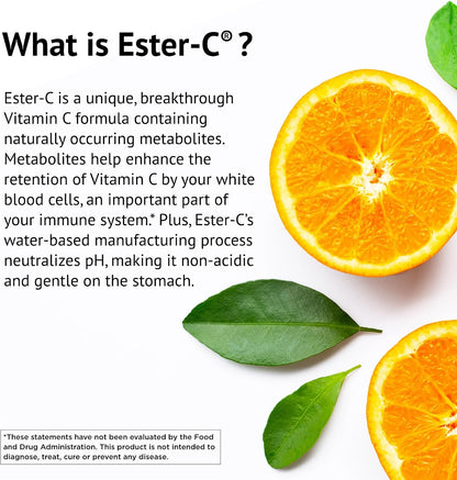 American Health Ester-C 500 mg con Bioflavonoides Cítricos - 120 Cápsulas Vegetarianas – Image 3