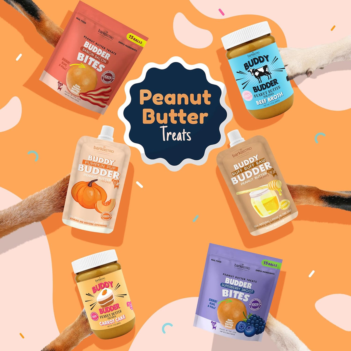 BUDDY BUDDER Bow-Wow Blueberry - Mantequilla – Ingredientes activos: Glucosamina, condroitina, MSM, cúrcuma. – Image 4