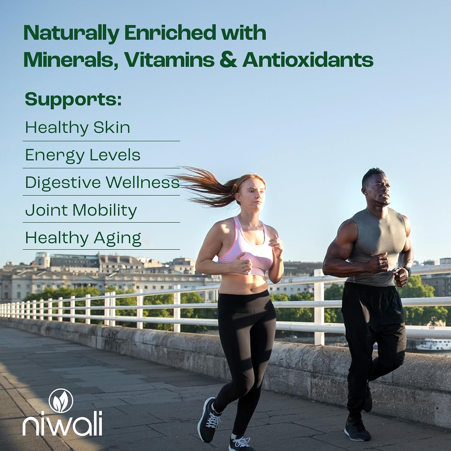 NIWALI Moringa Oleifera + Neem Suplemento Nutritivo | Apoyo Inmunitario y Energía | 90 Cápsulas (30 Días)