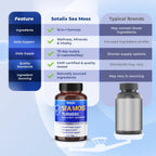 Sotalix Sea Moss Cápsulas con Ashwagandha, Bardana, Bladderwrack y Cúrcuma - 150 Cápsulas