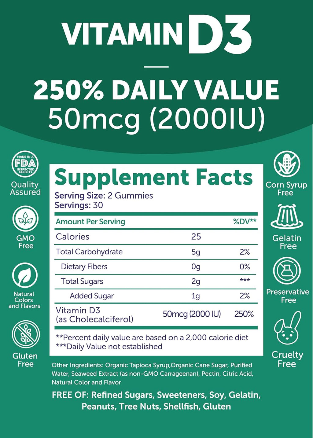 Lunakai 17-in-1 Gummies Prenatales y Gummies de Vitamina D3 – 2 x 60 unidades