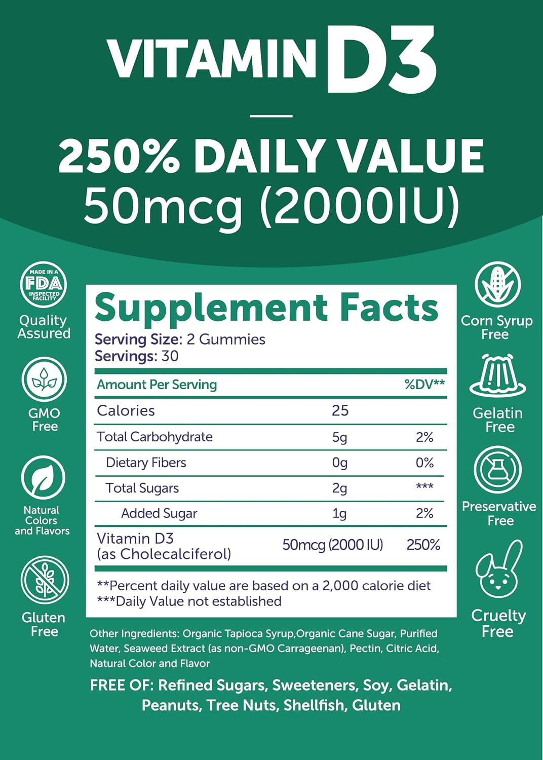Lunakai 17-in-1 Gummies Prenatales y Gummies de Vitamina D3 – 2 x 60 unidades