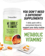 NaturalSlim Metabolic Vitamins – Multivitamínico con Enzimas Digestivas y Complejo B