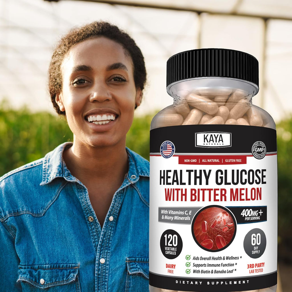 Kaya Naturals Healthy Gluco con Bittermelon – 120 Comprimidos