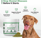 Fortify Dental Powder - Polvo dental para perros con algas y probióticos