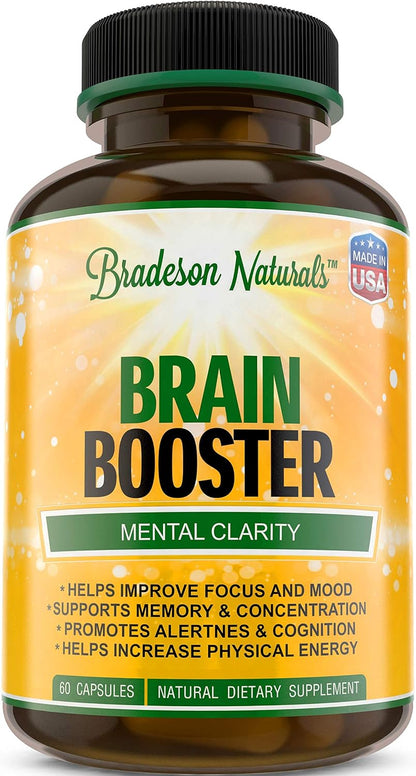 Brain Booster Suplemento para Concentración, – Dimetilaminoetanol (DMAE): Precursor de la acetilcolina, este – Image 1