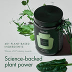 WelleCo The Super Elixir, Mezcla diaria de verduras en polvo con probióticos y superalimentos, sin sabor, 300g
