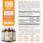 biophix Vitamina D3 10000 UI Alta Potencia - 120 Cápsulas Blandas - Non-GMO Sin Soja