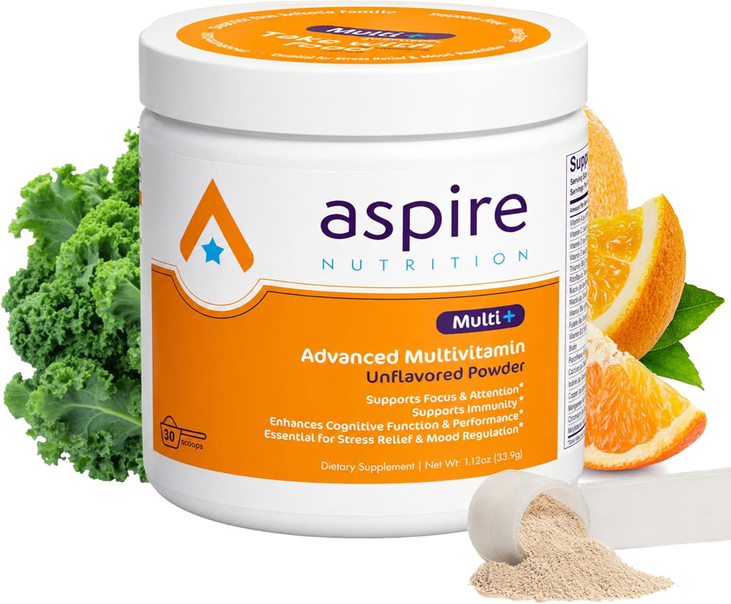 Aspire Multi+™ Advanced Multivitamin for Kids, Men & Women (unflavored Powder)