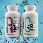 StemRelease3 & StemFlo Combo Pack | Apoyo a la Renovación de Células Madre, Circulación y Salud Cardiovascular | con SE3, Fucoidan, Cúrcuma, Extracto de AFA y Enzimas | 30 Servicios