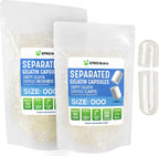 Cápsulas de Gelatina Vacías Tamaño 000 Separadas (500 uds.) - XPRS Nutra