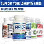MAAC10 NADH + CoQ10 – 60 Comprimidos Masticables | 50mg NADH PANMOL® + 100mg CoQ10 | Energía y Enfoque Mental