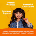 Feel Great Gummies de Vitamina C para Niños – 90 Gummies – 250 mg por ración