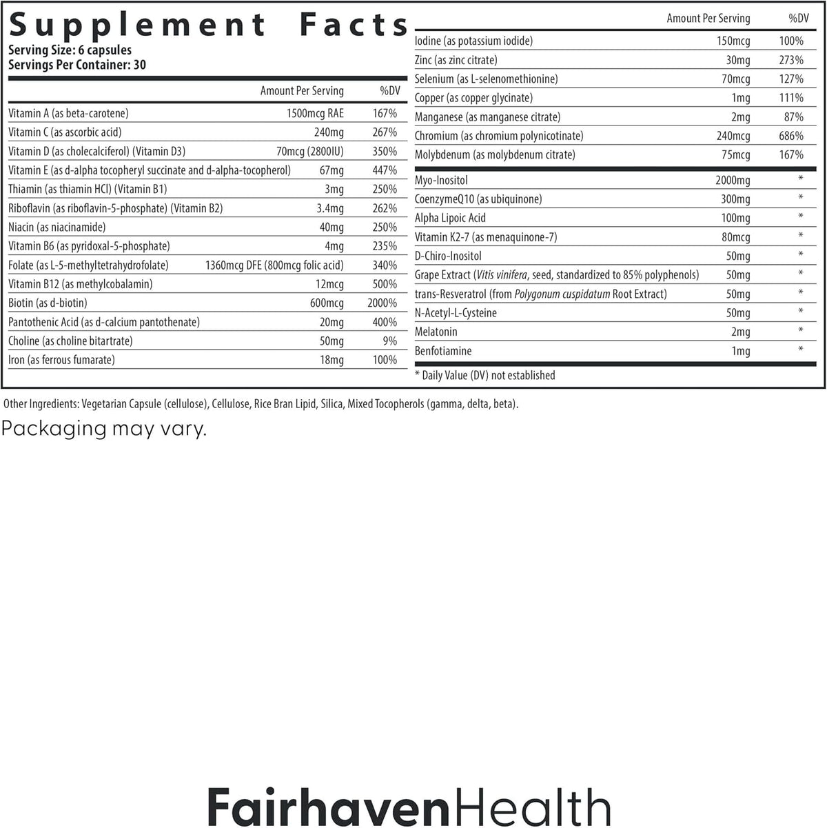 FH Pro for Women - 180 Cápsulas - Suplemento – Betacaroteno y resveratrol: Antioxidantes que protegen las células – Image 5