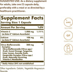 Solgar Ester-C Plus 1000 mg con Bioflavonoides de Cítricos - 100 Cápsulas - No Ácido, Fórmula Suave - Apoyo Inmunitario 24h - Sin Gluten, No GMO