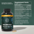 Primal Harvest Primal Immune Defense: 10-en-1 Apoyo Inmunitario con Probióticos, Zinc, Vitaminas C, B6, D3 y K2 - 60 Cápsulas (Pack de 2)