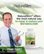 NaturalSlim Stress Defender Suplemento para el Estrés, Fórmula de Equilibrio de Cortisol con Vitamina B5 y L-Tirosina, Apoyo al Sueño y Metabolismo, 180 Cápsulas Vegetales (3 Paquetes)