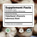 Vidarikanda en Polvo - Pueraria Tuberosa - 454 g - Herbsforever