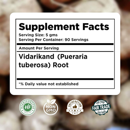 Vidarikanda en Polvo - Pueraria Tuberosa - 454 g - Herbsforever – Image 4